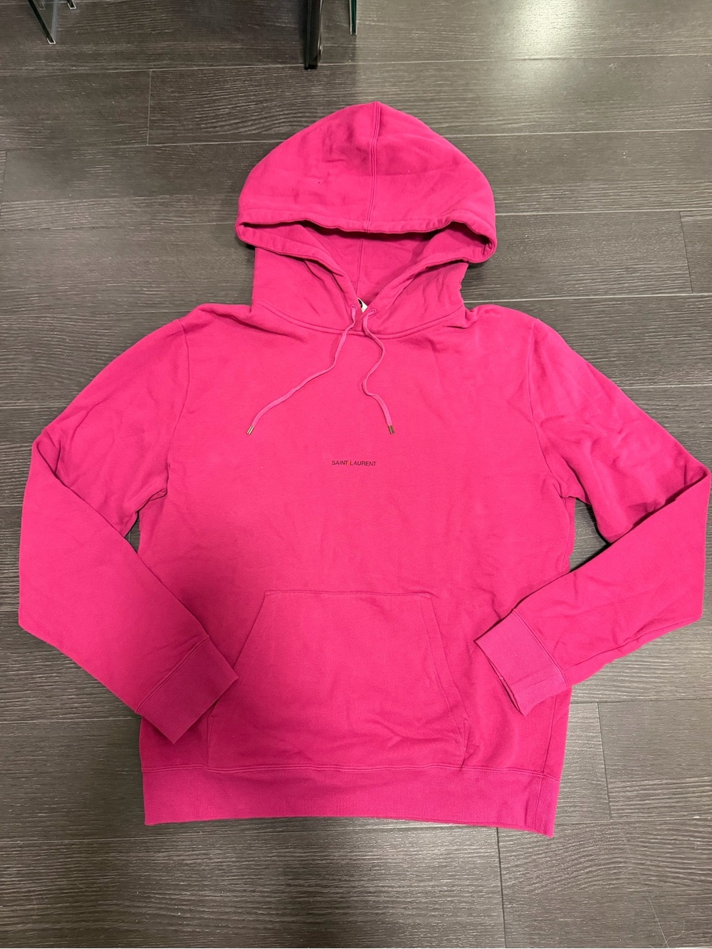 Yves Saint Laurent Hot Pink Pullover Hoodie
